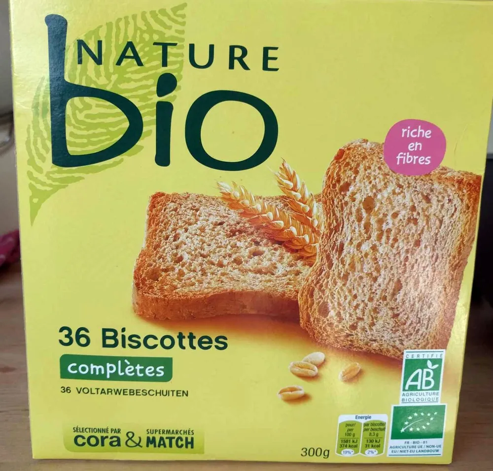 Biscottes son et germe de blé