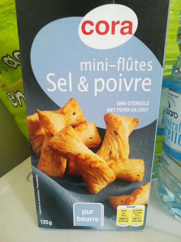 Mini flutes salees