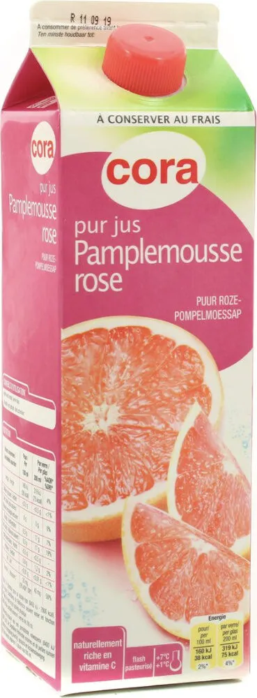 Pur jus de pamplemousse rose
