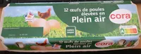 12 œufs de poules élevées en Plein air