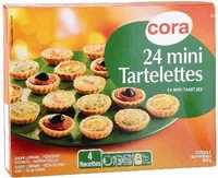 24 Mini Tartelettes Salées, 280 Grammes, Marque Cora