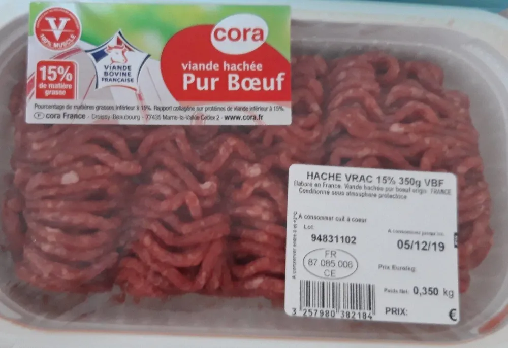 Viande hachée pour boeuf