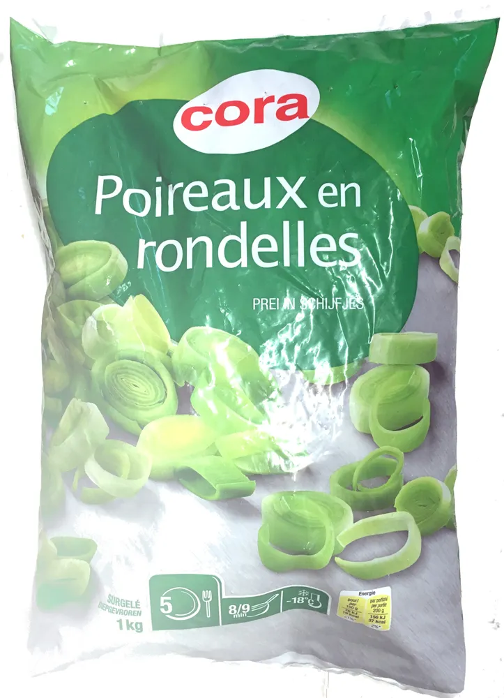 Poireaux en rondelle