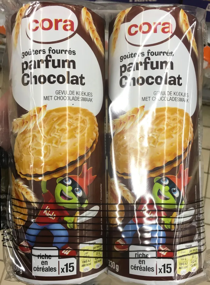 Goûters fourrés parfum Chocolat