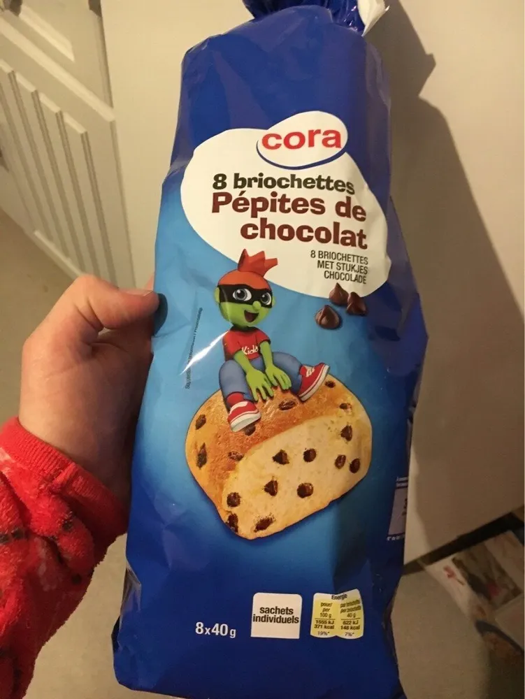 Briochette pépites de chocolat Cora