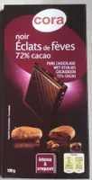 Chocolat noir aux éclats de fèves 72% cacao