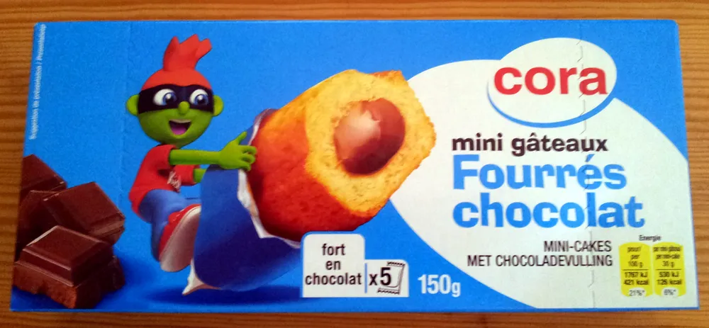 Mini gâteaux fourrés chocolat