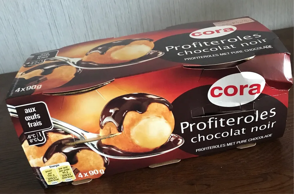 Profiteroles chocolat noir