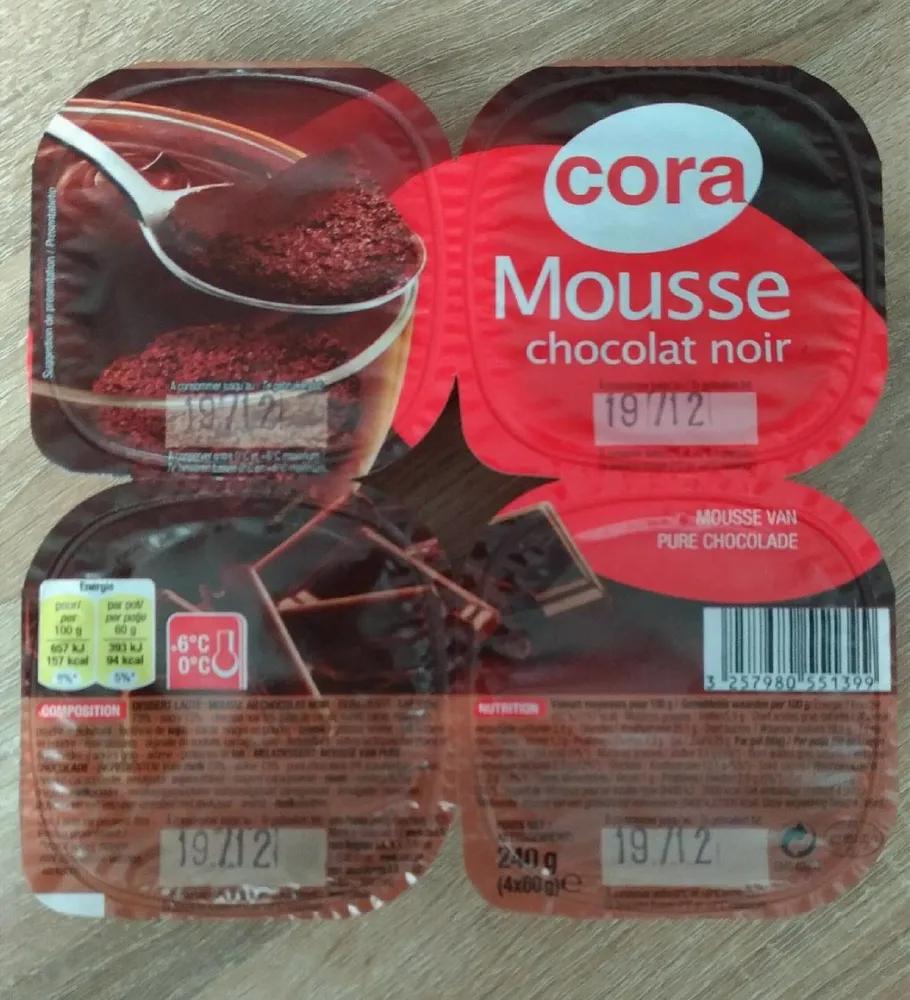 Mousse chocolat noir