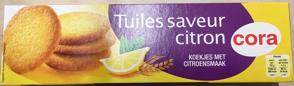 Tuiles saveur citron
