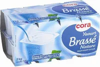 Yaourt Brassé Nature, Pack De 16 Fois 125 Grammes, Marque Cora