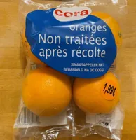 Orange non traitées après recolte