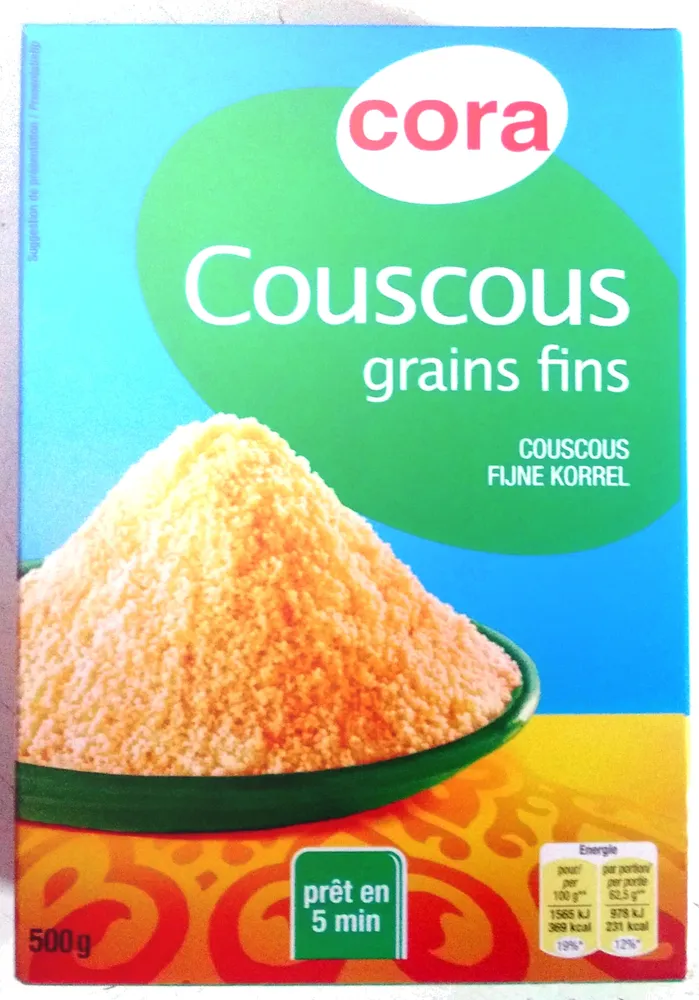 Couscous grains fins