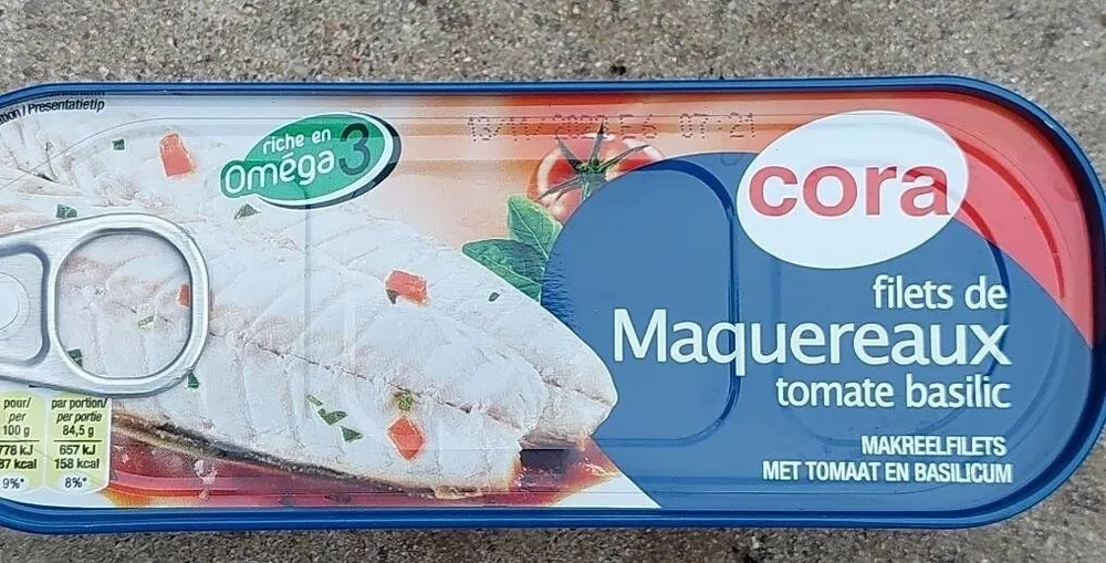 Filets de maquereaux tomate basilic