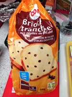 Brioche tranchée aux pépites de chocolat