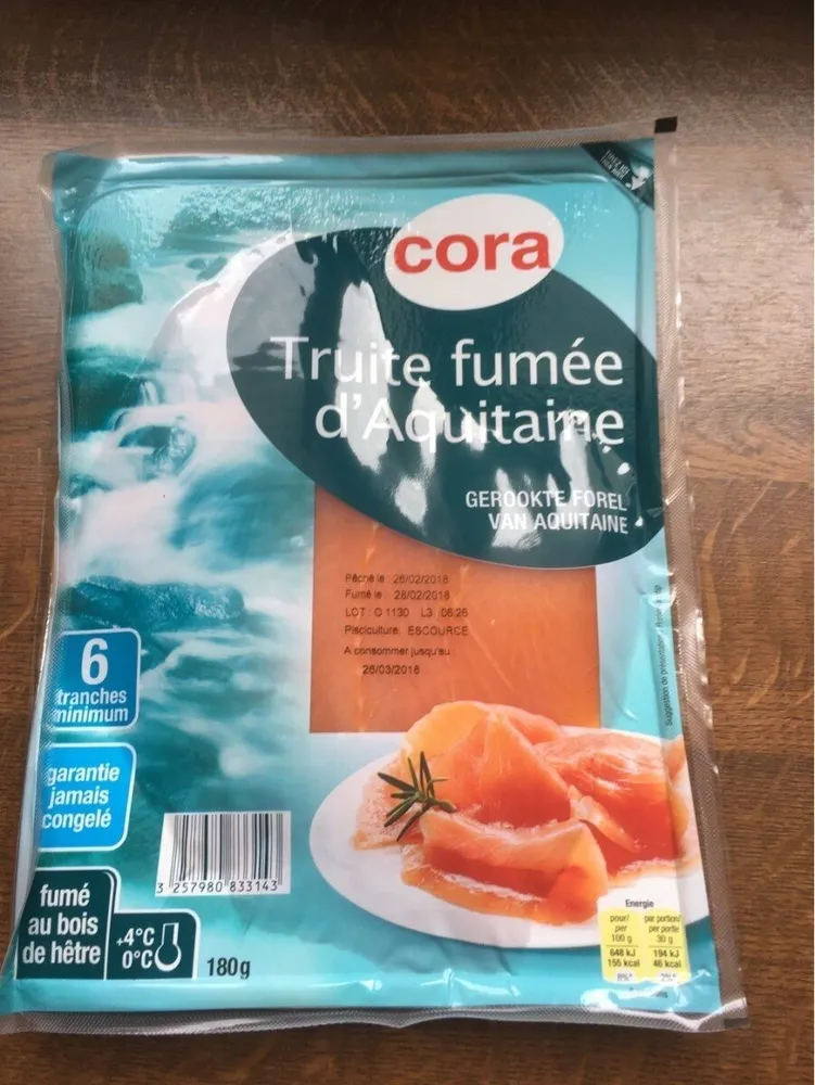 Truite fumée d'Aquitaine