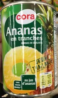 Ananas en tranches au jus d'ananas