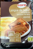 Langue de boeuf sauce piquante et purée de pommes de terre
