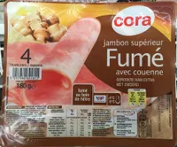 Jambon supérieur fumé avec couenne
