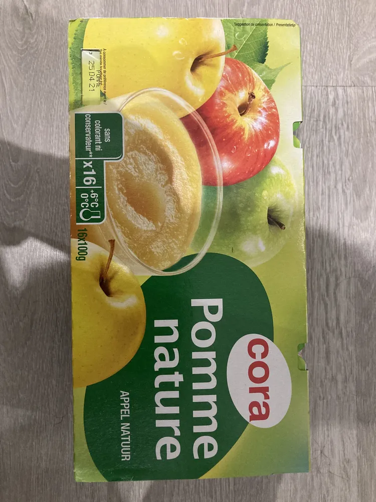 Dessert de fruits pomme nature