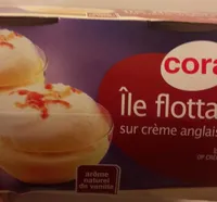 Île flottante sur crème anglaise