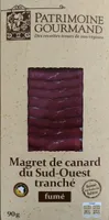 Magret de canard du Sud-Ouest tranché fumé au bois de hêtre