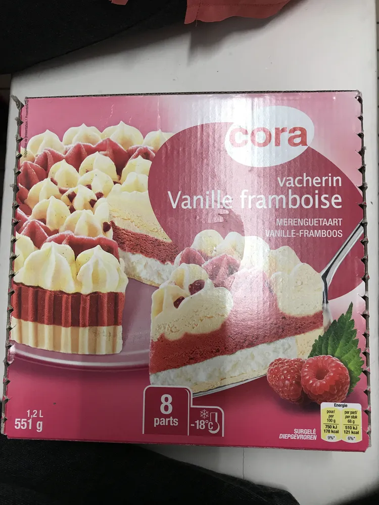 Vacherin Vanille Framboise 1200 Millilitres