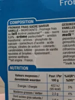 Fromage Blanc Saveur Vanille