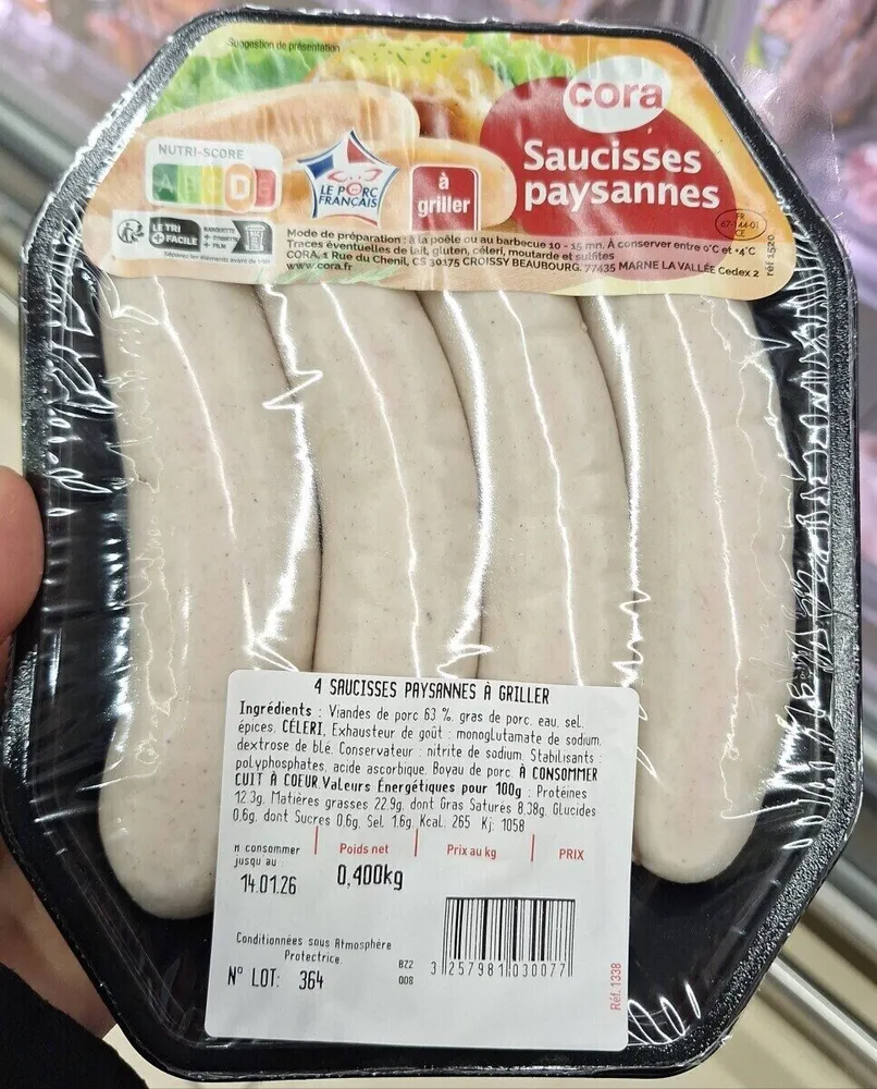 Saucisses paysannes