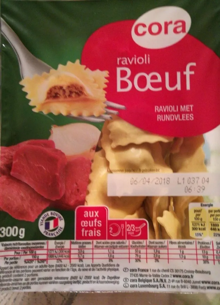Cora Ravioli Bœuf