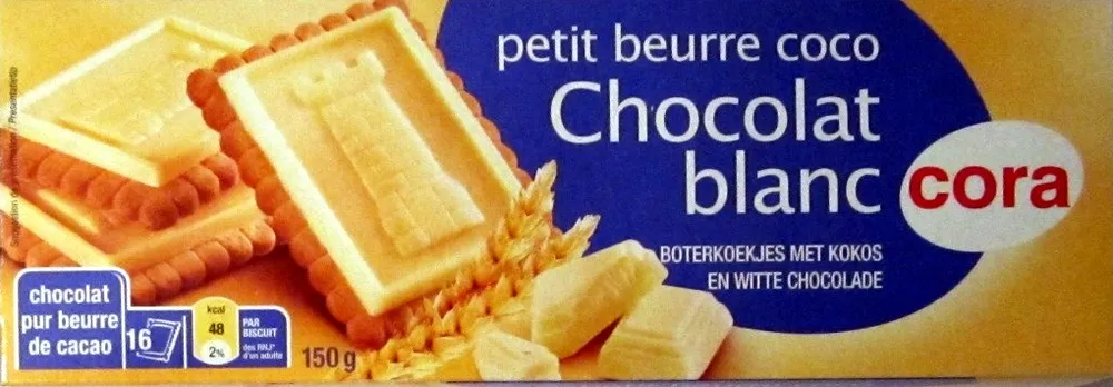 Petit beurre coco Chocolat blanc