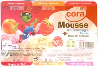 Mousse au fromage frais Fraise, Abricot, Framboise