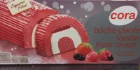 Bûche glacée vanille fruits rouges