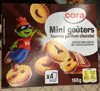 Mini goûters fourrés parfum chocolat