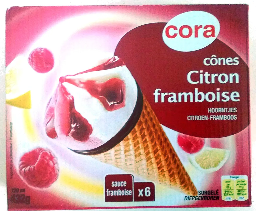 Cônes Citron Framboise