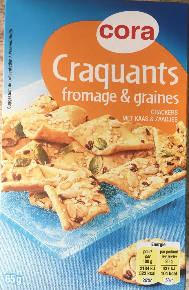 Craquants fromage & fraines