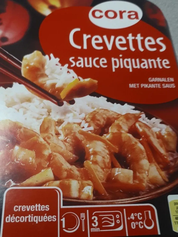 Crevettes sauce piquante