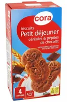 Biscuits pour le Petit déjeuner pépites de chocolat