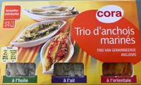 Trio d'anchoix marinés