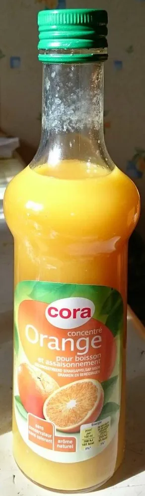 Concentré orange pour boisson