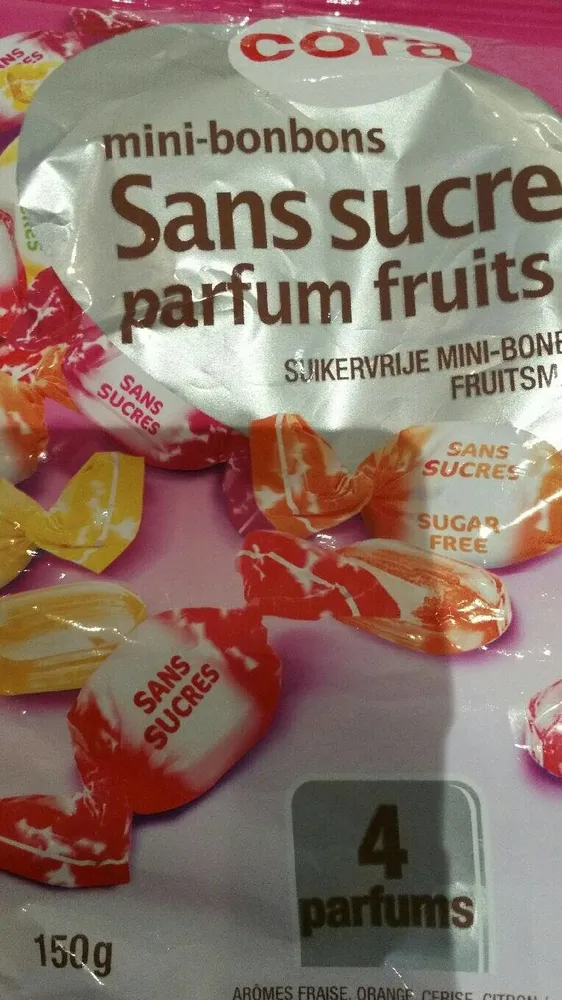 Mini-bonbons sans sucres parfum fruits
