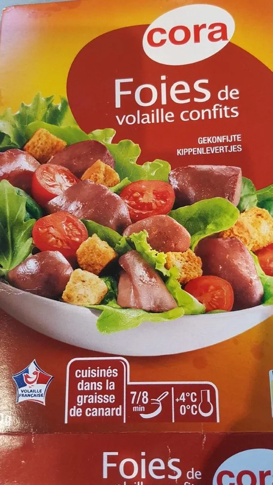 Foies de volailles confit