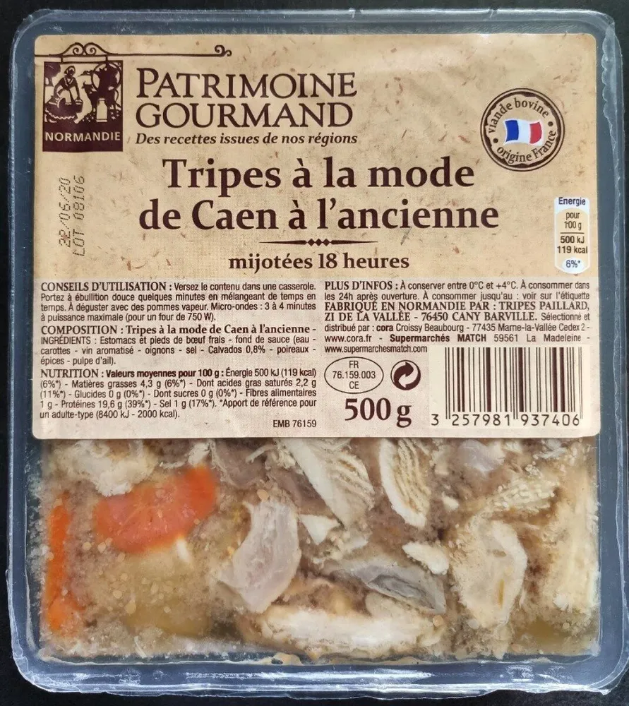 Tripes à la mode de Caen