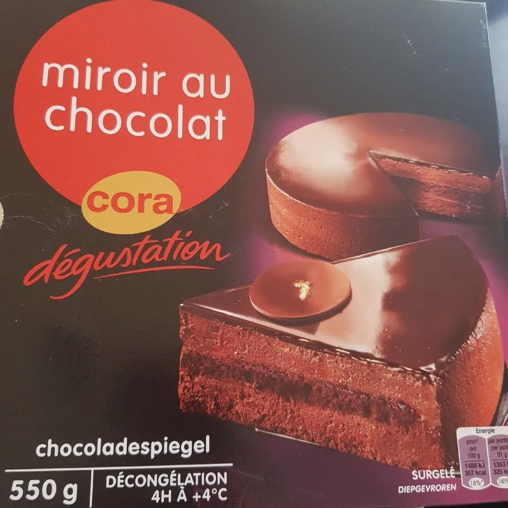 Miroir Au Chocolat, 550 Grammes, Marque Cora