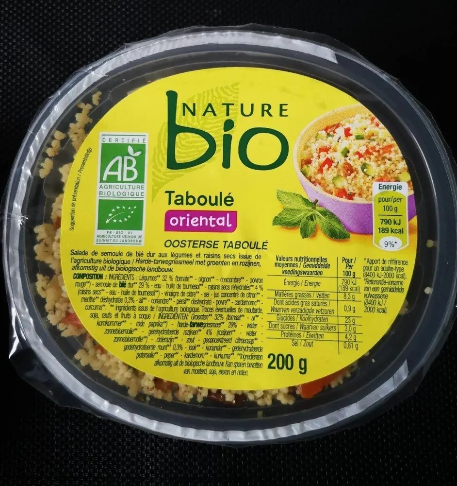 Taboulé oriental bio