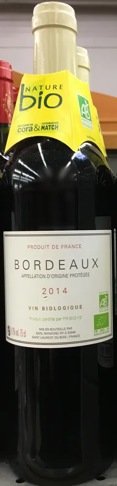 Bordeaux 2014 biologique