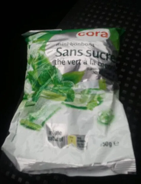Mini Bonbons Sans Sucre Thé Vert à La Menthe