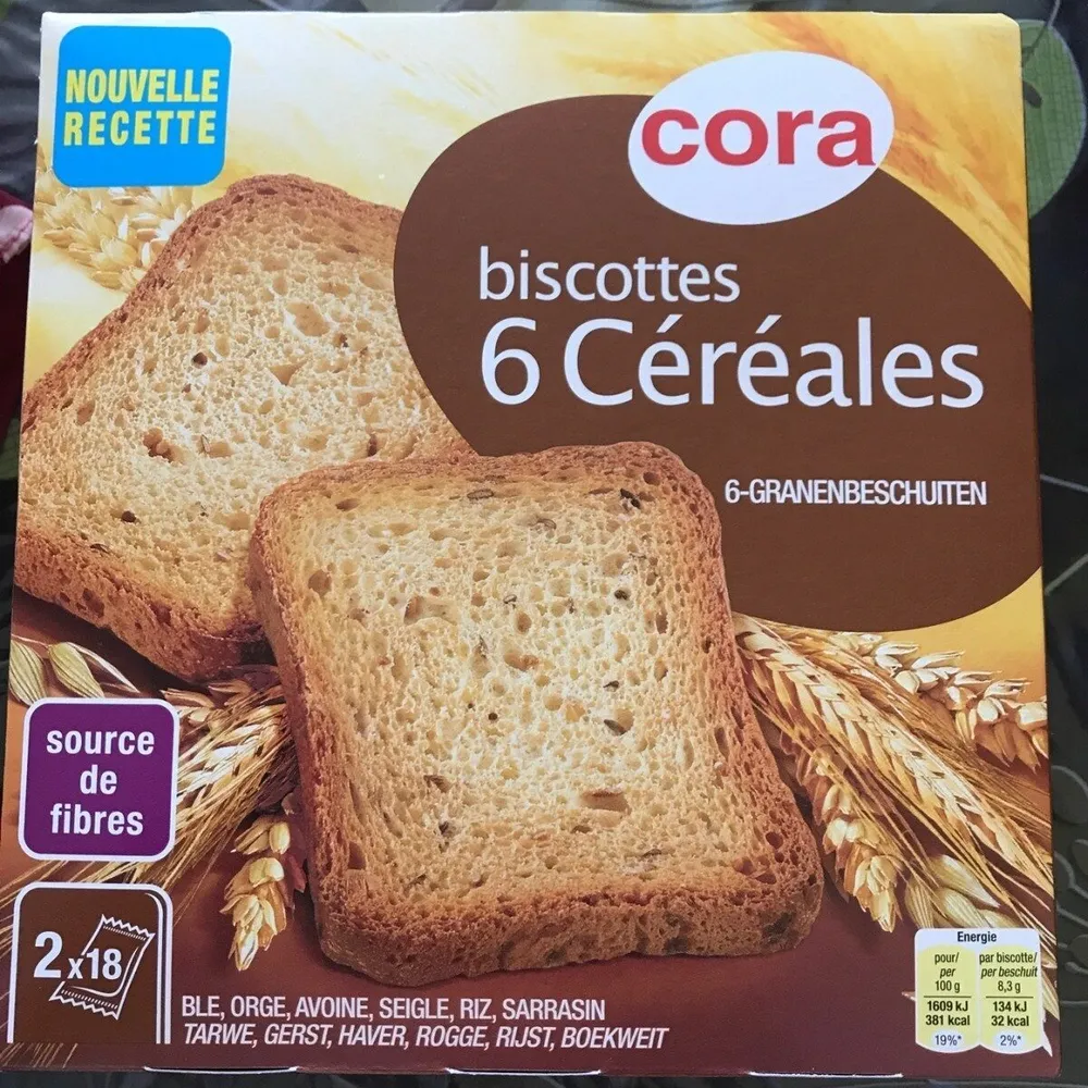 Biscottes 6 céréales
