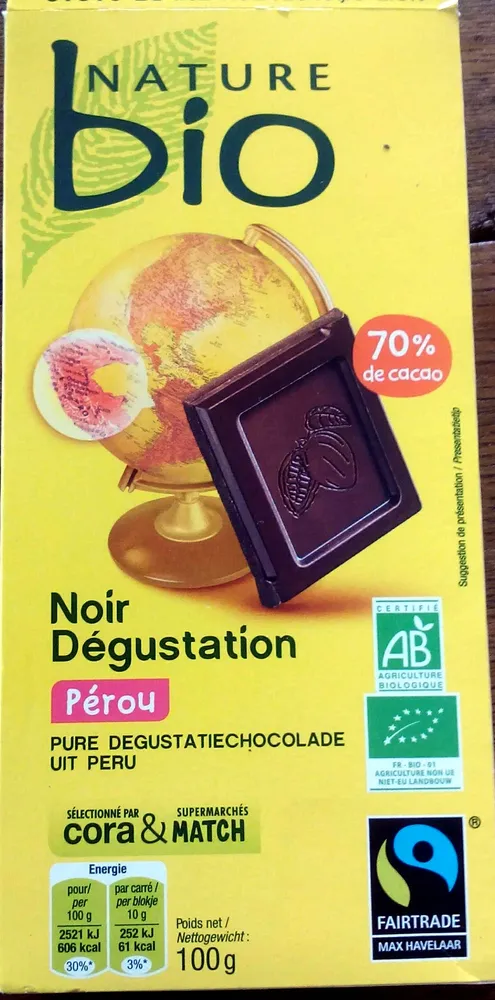 Noir dégustation Pérou