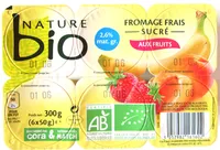 Fromage frais sucré aux fruits